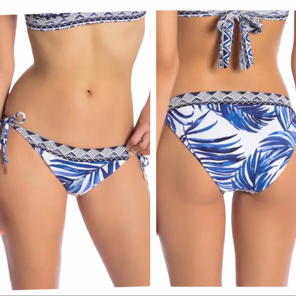 Tommy Bahama Full Frond Reversible Bikini Bottoms Blue XL